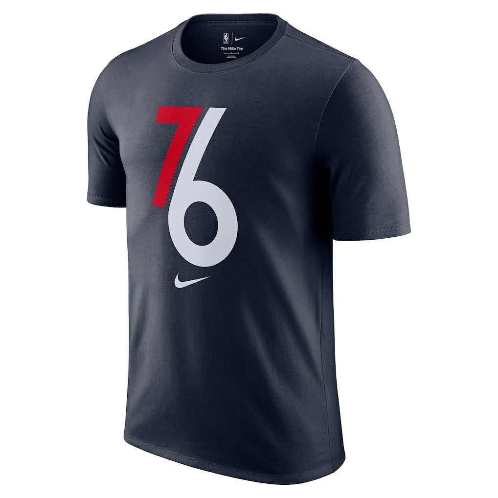 Philadelphia 76ers 2025/26 City Edition Remix Essential Logo T-Shirt - Navy cheap