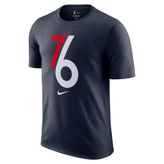 Philadelphia 76ers 2025/26 City Edition Remix Essential Logo T-Shirt - Navy cheap