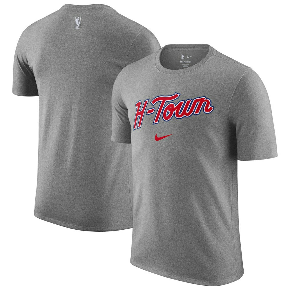 Houston Rockets 2025/26 City Edition Remix Essential Logo T-Shirt - Heather Gray outlet