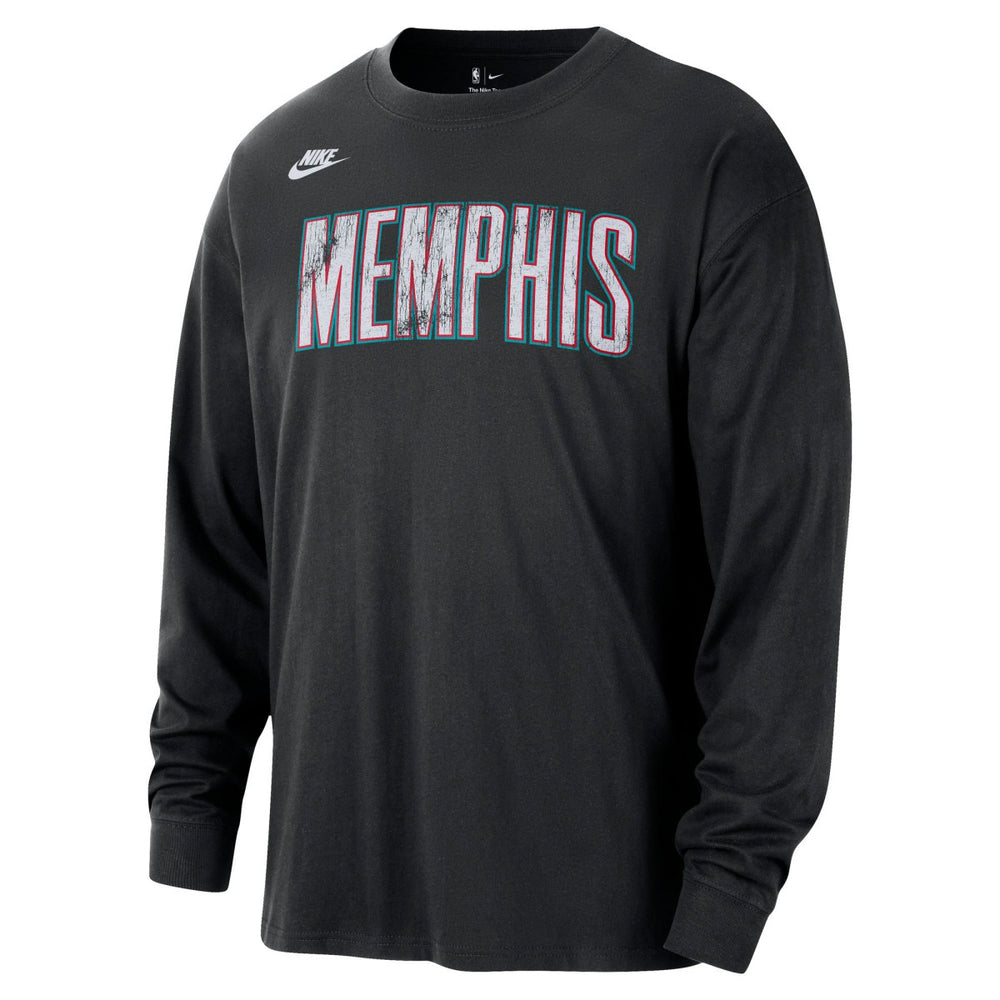 Memphis Grizzlies Unisex Classic Edition Hardwood Classics Essential Logo Long Sleeve T-Shirt - Black online