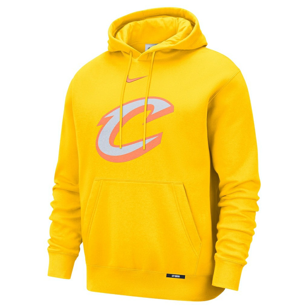 Cleveland Cavaliers 2025/26 City Edition Essential Logo Remix Hoodie sale - Yellow on sale