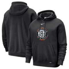 Brooklyn Nets 2025/26 City Edition Essential Logo Remix Hoodie - Black outlet