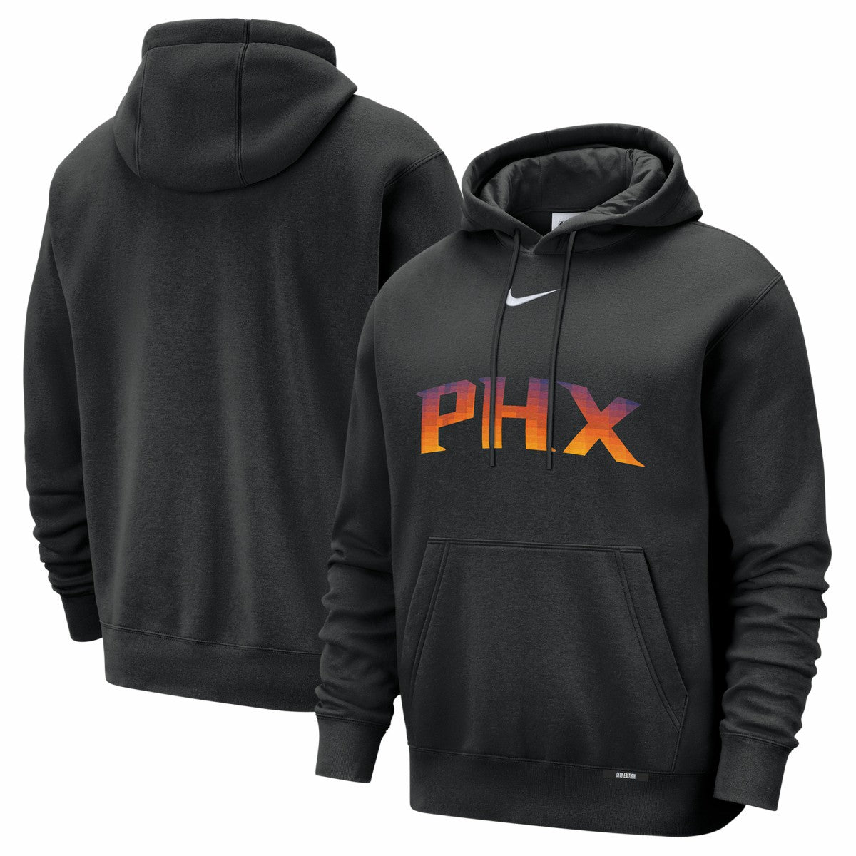 Phoenix Suns 2025/26 City Edition Essential Logo Remix Hoodie - Black shop