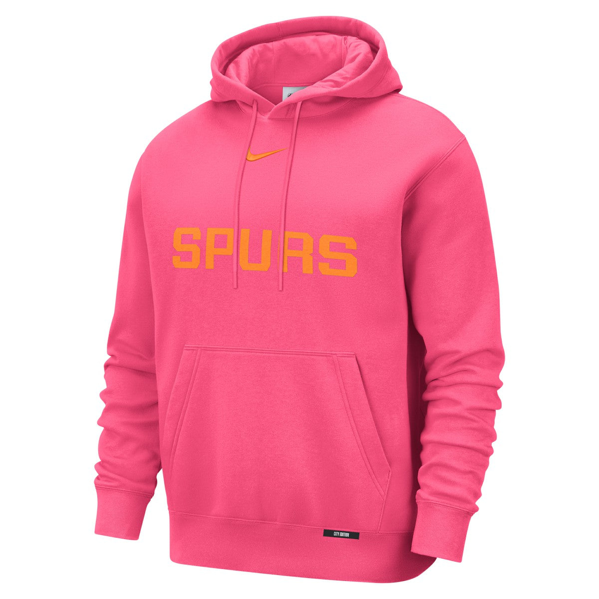 San Antonio Spurs 2025/26 City Edition Essential Logo Remix Hoodie - Pink online
