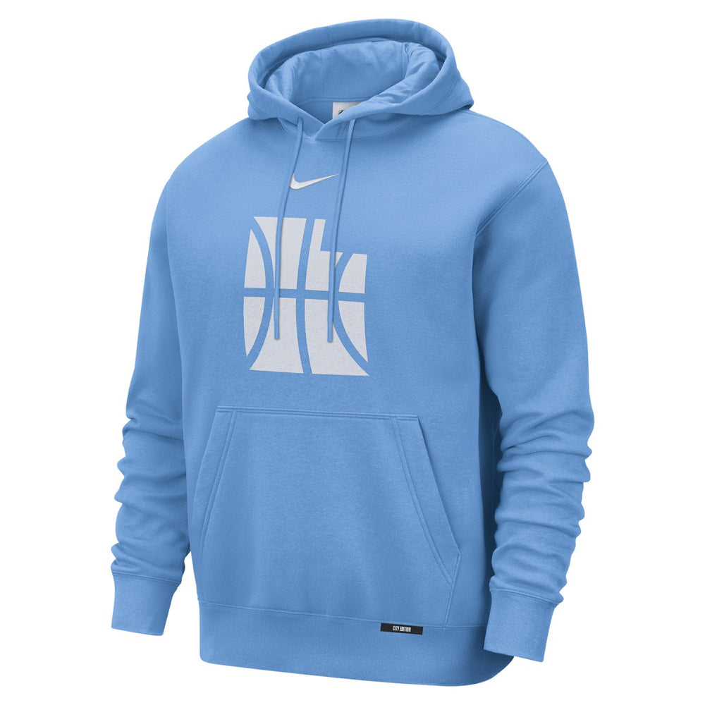 Utah Jazz 2025/26 City Edition Essential Logo Remix Hoodie - Blue for sale