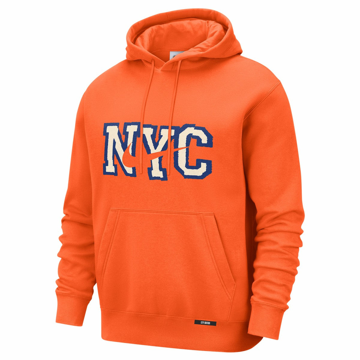 New York Knicks 2025/26 City Edition Essential Logo Remix Hoodie - Orange online