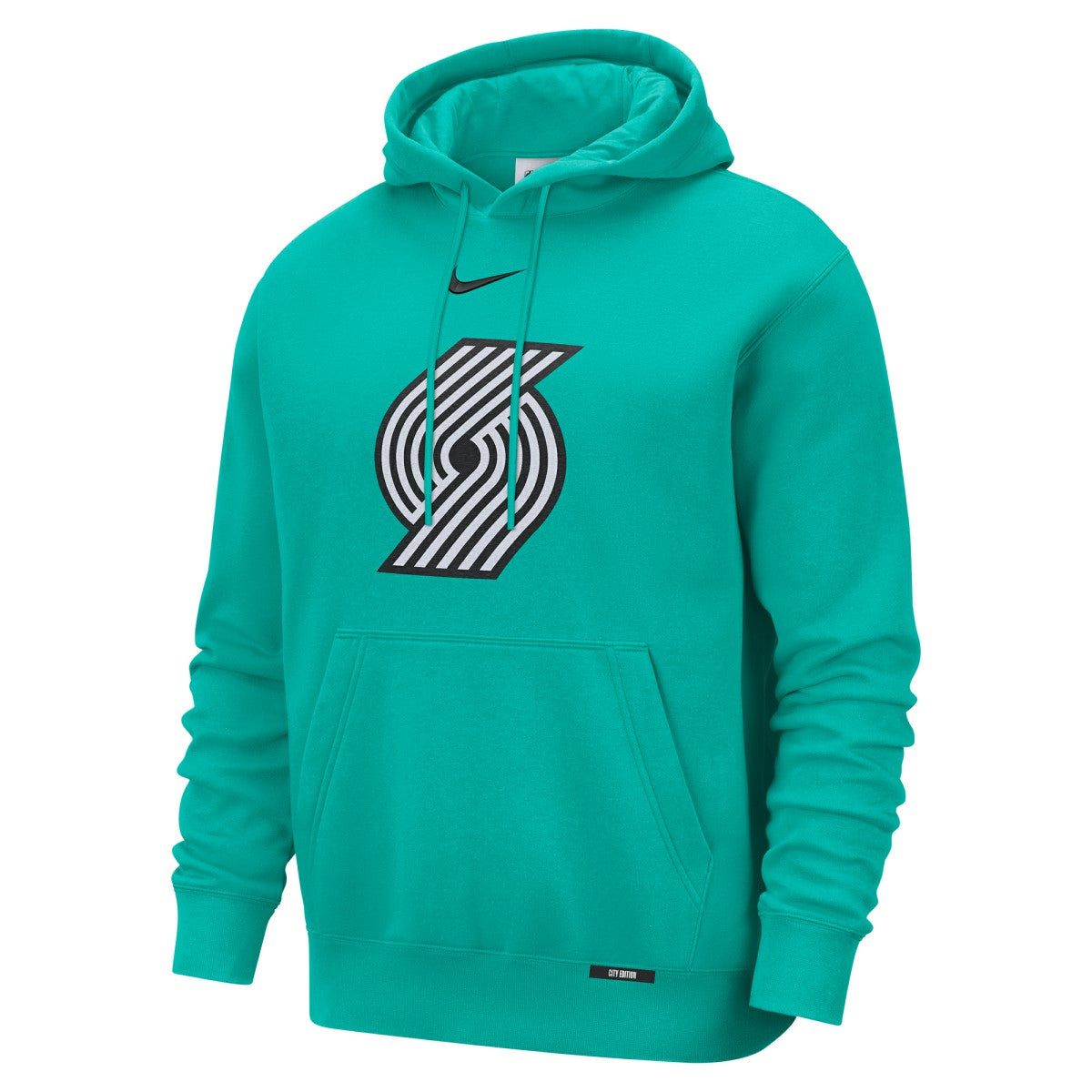 Portland Trail Blazers 2025/26 City Edition Essential Logo Remix Hoodie - Green outlet