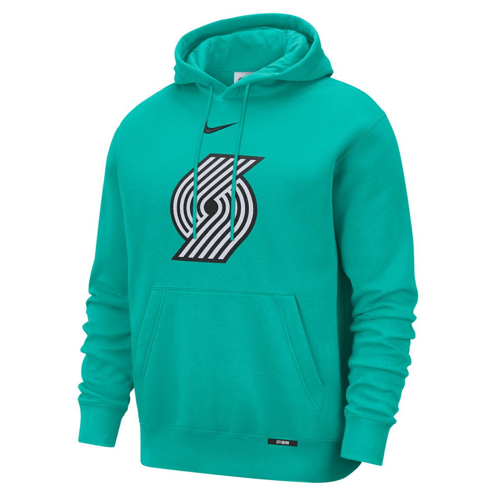 Portland Trail Blazers 2025/26 City Edition Essential Logo Remix Hoodie - Green outlet