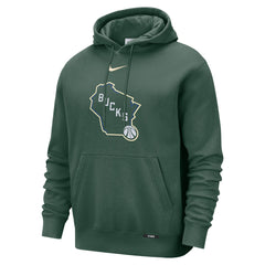 Milwaukee Bucks 2025/26 City Edition Essential Logo Remix Hoodie - Hunter Green outlet
