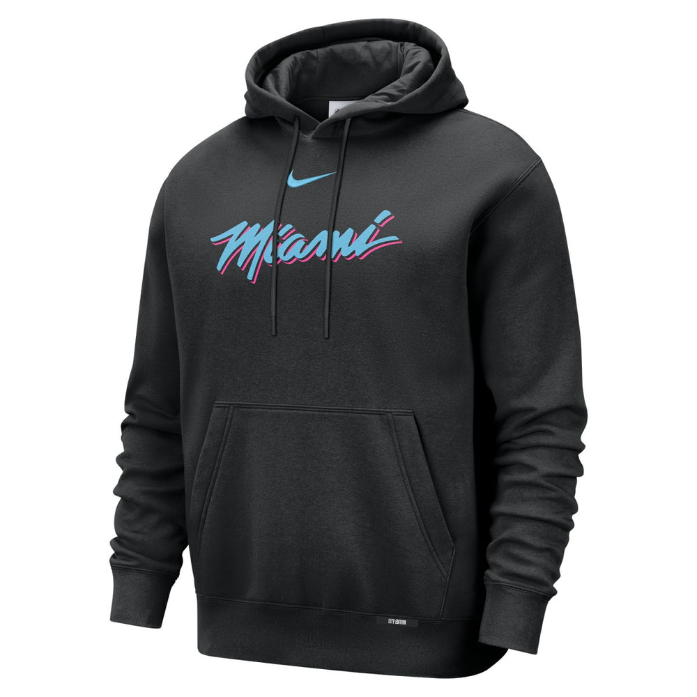 Miami Heat 2025/26 City Edition Essential Remix Club Hoodie - Black discount