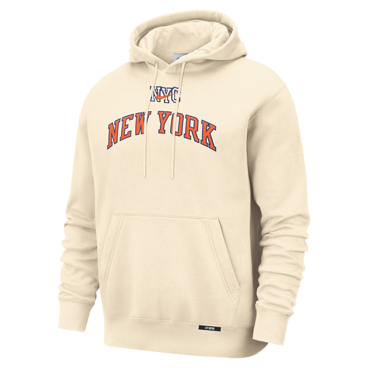 New York Knicks 2025/26 City Edition Essential Remix Club Hoodie - Natural outlet
