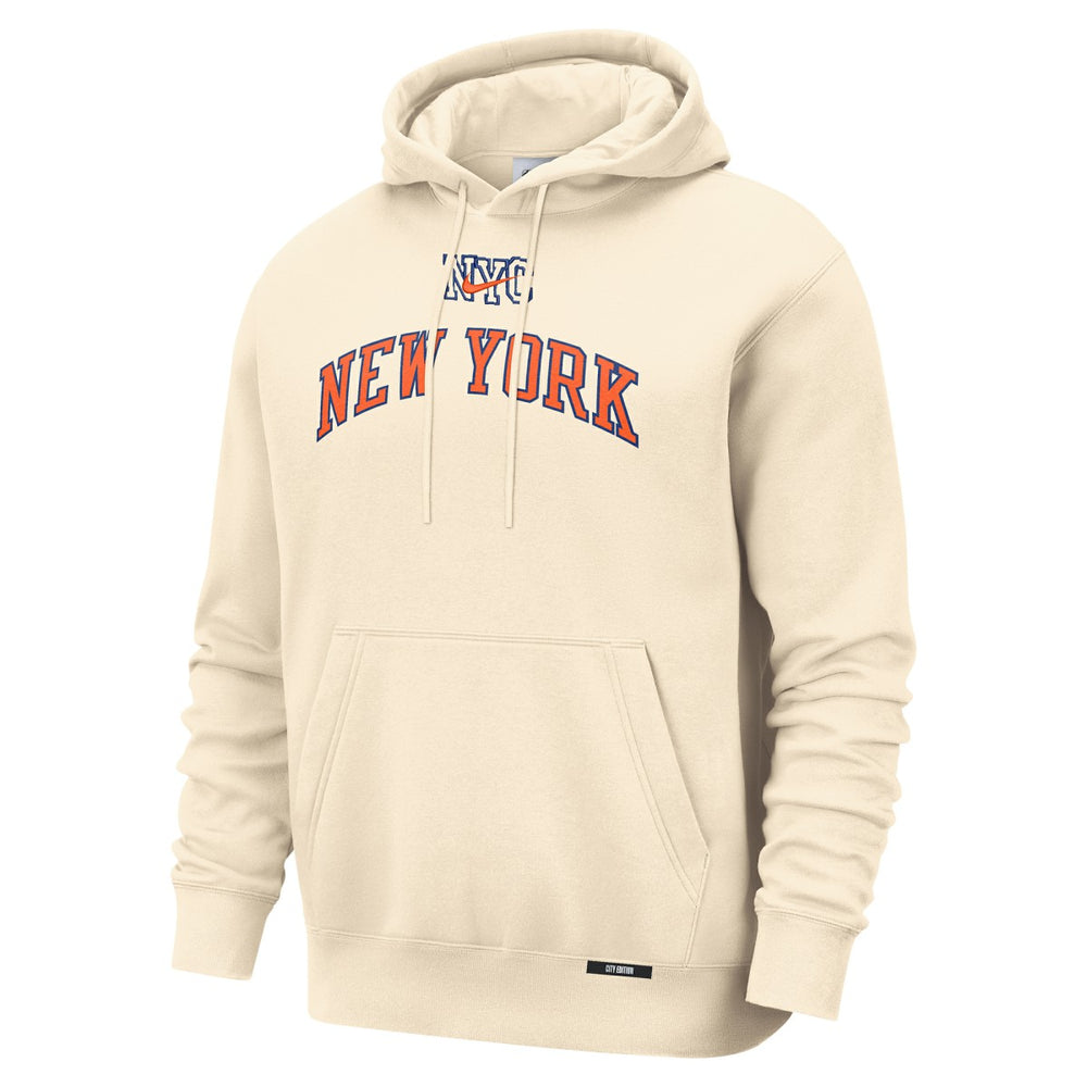 New York Knicks 2025/26 City Edition Essential Remix Club Hoodie - Natural outlet