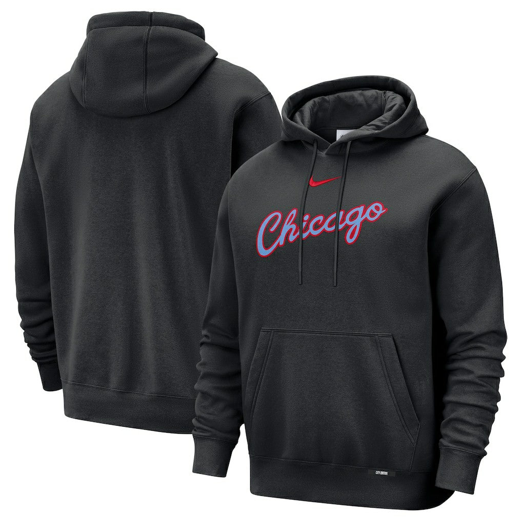 Chicago Bulls 2025/26 City Edition Essential Remix Club Hoodie sale - Black outlet