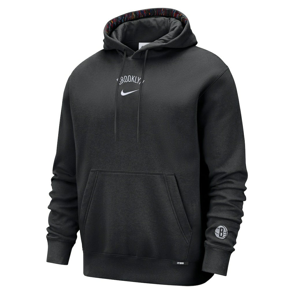 Brooklyn Nets 2025/26 City Edition Courtside Remix Premium Hoodie - Black sale