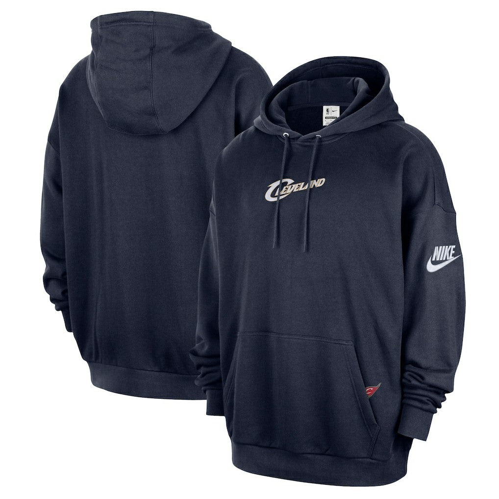 Cleveland Cavaliers Classic Edition Hardwood Classics Premium Club Heavyweight Fleece Hoodie sale - Navy discount
