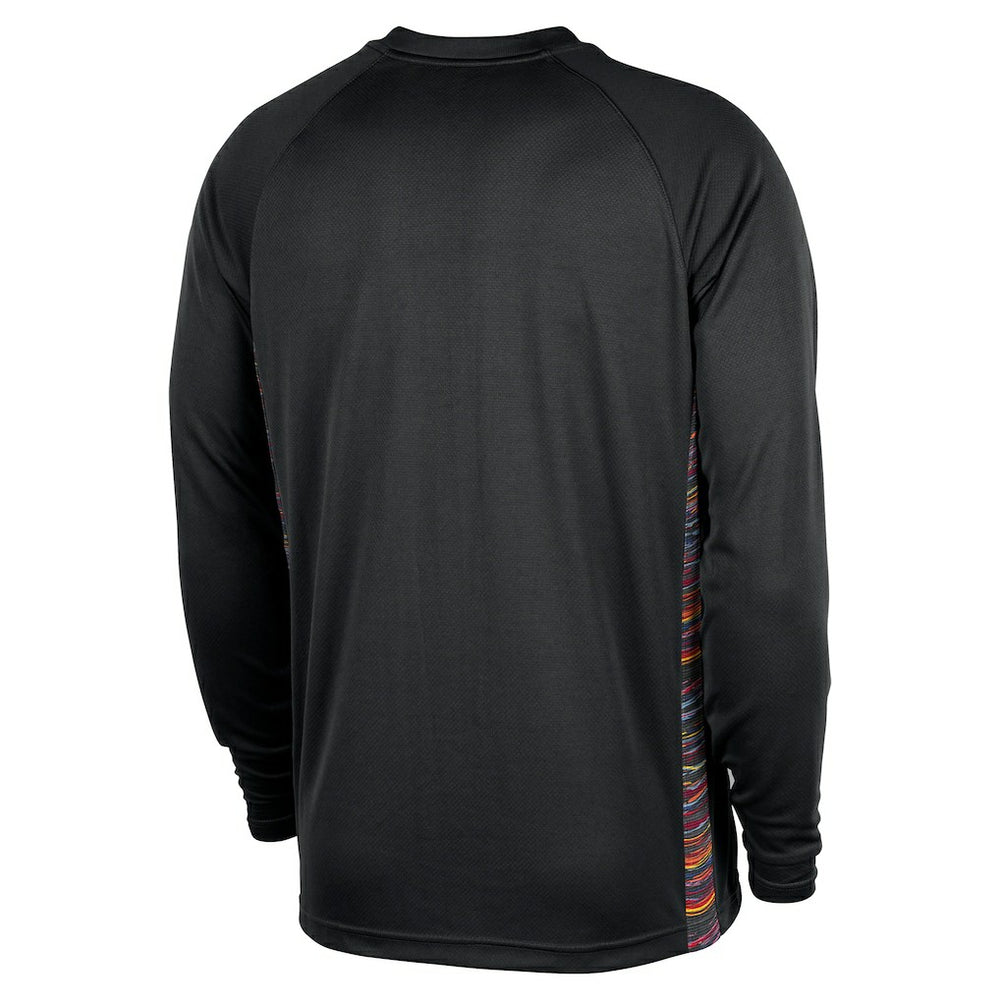 Brooklyn Nets 2025/26 City Edition Authentic Pregame Dri-FIT Long Sleeve Shooting T-Shirt - Black discount