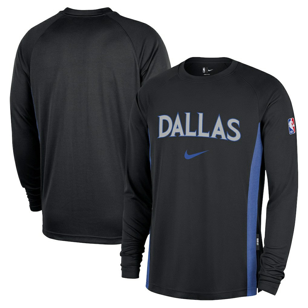 Dallas Mavericks 2025/26 City Edition Authentic Pregame Dri-FIT Long Sleeve Shooting T-Shirt sale - Black sale