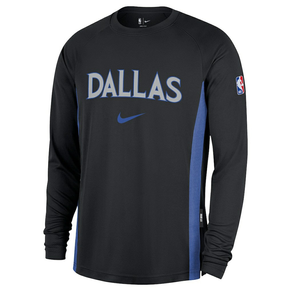 Dallas Mavericks 2025/26 City Edition Authentic Pregame Dri-FIT Long Sleeve Shooting T-Shirt sale - Black sale