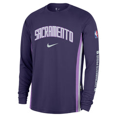 Sacramento Kings 2025/26 City Edition Authentic Pregame Dri-FIT Long Sleeve Shooting T-Shirt - Purple sale