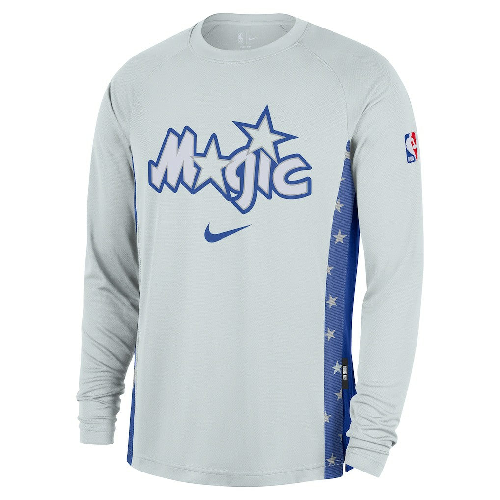Orlando Magic 2025/26 City Edition Authentic Pregame Dri-FIT Long Sleeve Shooting T-Shirt - Silver for sale