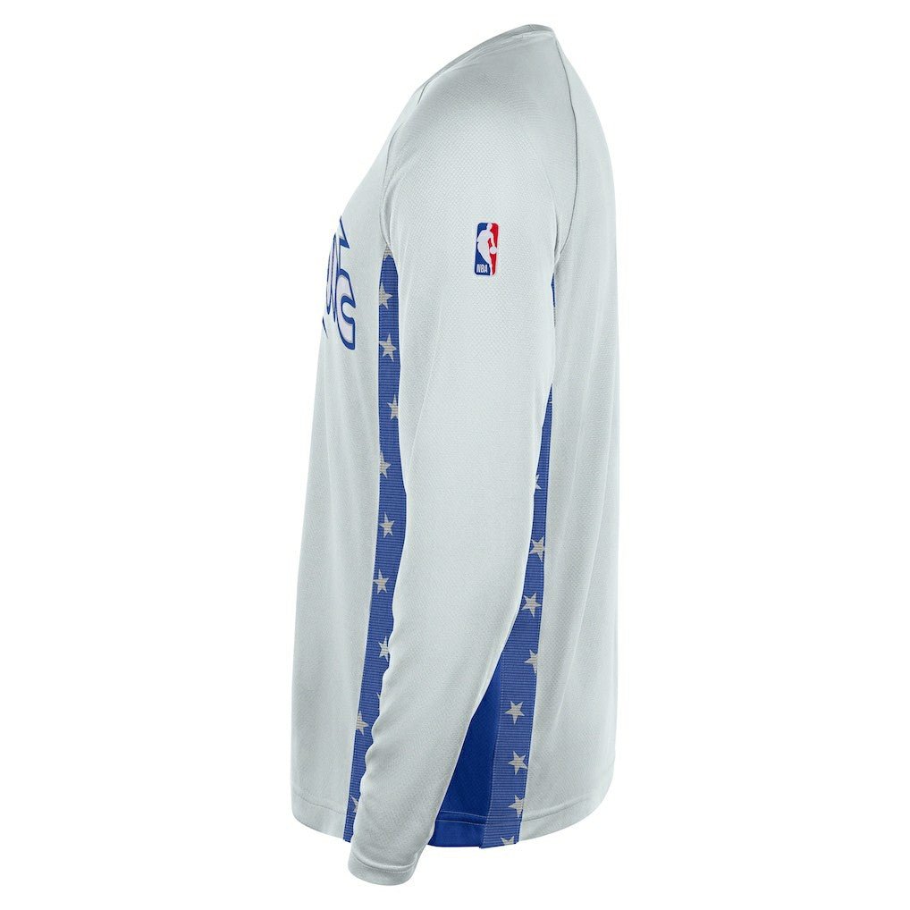 Orlando Magic 2025/26 City Edition Authentic Pregame Dri-FIT Long Sleeve Shooting T-Shirt - Silver for sale