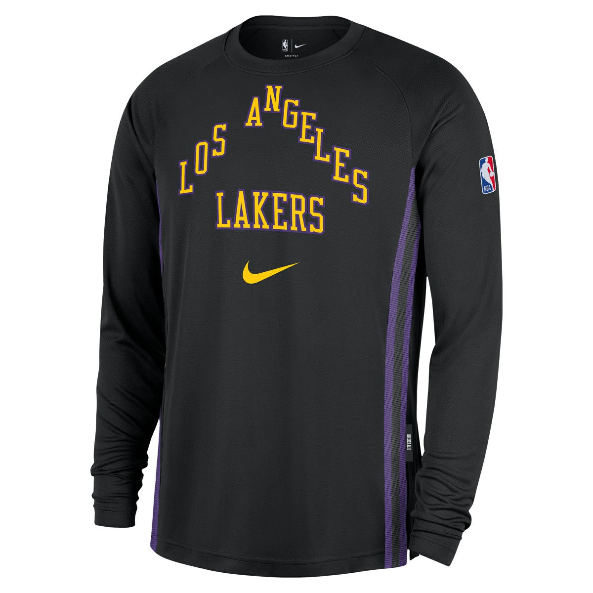 Los Angeles Lakers 2025/26 City Edition Authentic Pregame Dri-FIT Long Sleeve Shooting T-Shirt - Black outlet