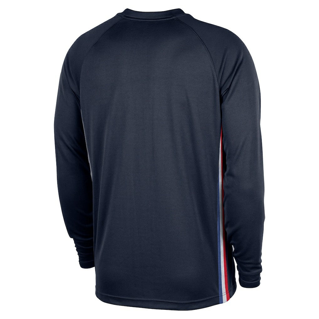 Philadelphia 76ers 2025/26 City Edition Authentic Pregame Dri-FIT Long Sleeve Shooting T-Shirt - Navy discount