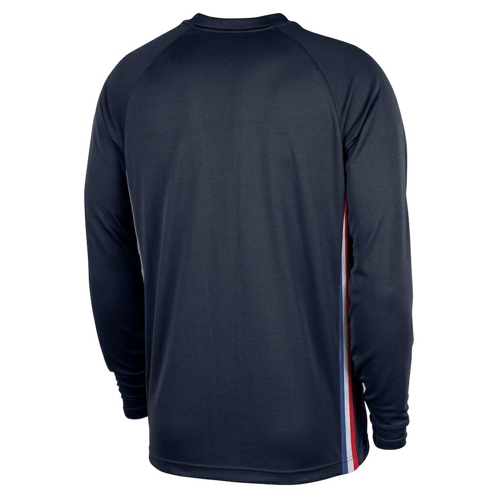 Philadelphia 76ers 2025/26 City Edition Authentic Pregame Dri-FIT Long Sleeve Shooting T-Shirt - Navy discount