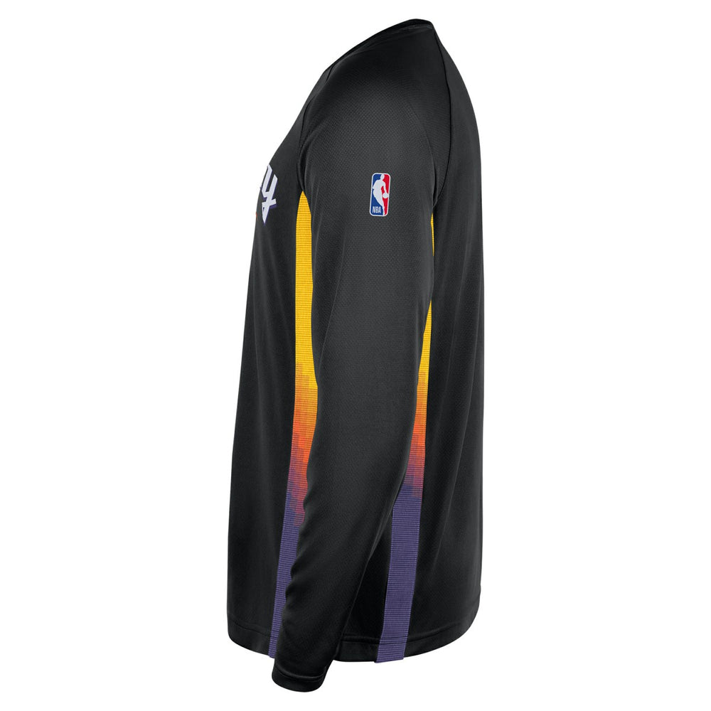 Phoenix Suns 2025/26 City Edition Authentic Pregame Dri-FIT Long Sleeve Shooting T-Shirt - Black on sale