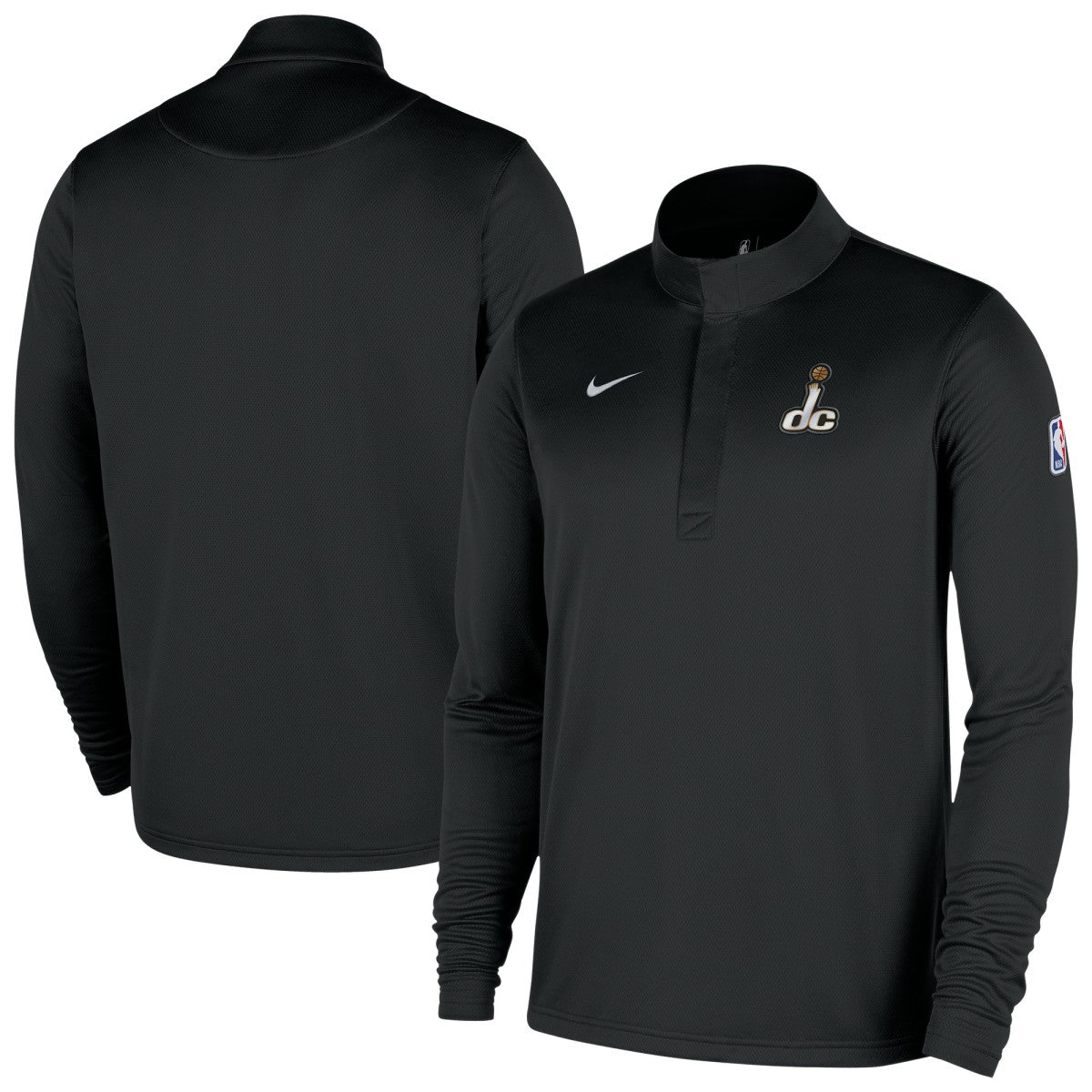 Washington Wizards 2025/26 City Edition Remix Authentic Coaches Dri-FIT Half-Zip Top - Black shop