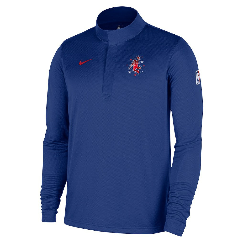 Houston Rockets 2025/26 City Edition Remix Authentic Coaches Dri-FIT Half-Zip Top sale - Blue for sale