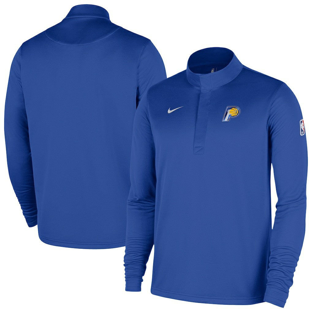 Indiana Pacers 2025/26 City Edition Remix Authentic Coaches Dri-FIT Half-Zip Top - Blue for sale