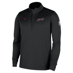 Chicago Bulls 2025/26 City Edition Remix Authentic Coaches Dri-FIT Half-Zip Top - Black outlet