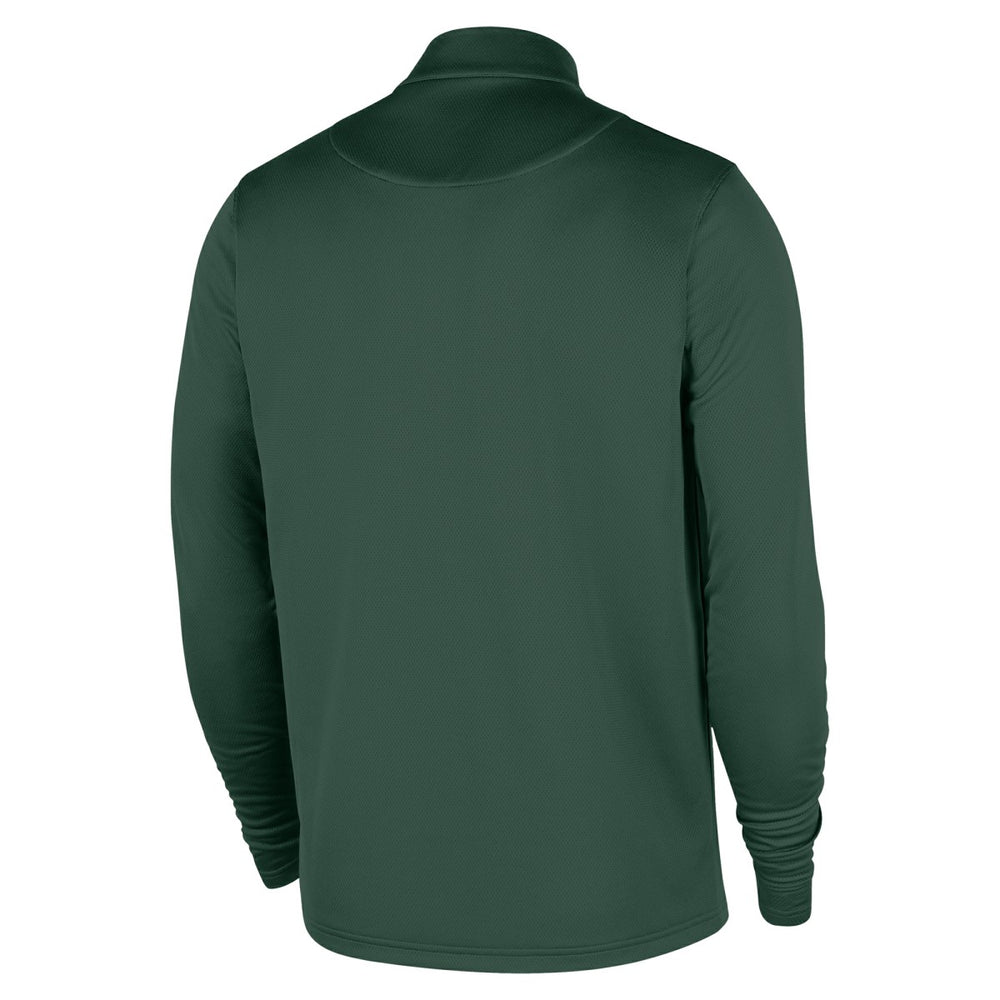 Milwaukee Bucks 2025/26 City Edition Remix Authentic Coaches Dri-FIT Half-Zip Top - Hunter Green discount