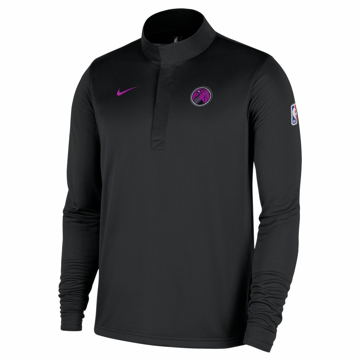Minnesota Timberwolves 2025/26 City Edition Remix Authentic Coaches Dri-FIT Half-Zip Pullover - Black shop