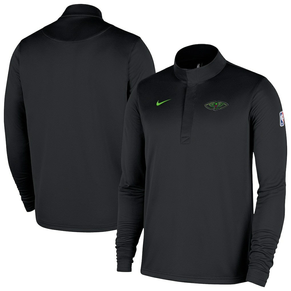 New Orleans Pelicans 2025/26 City Edition Remix Authentic Coaches Dri-FIT Half-Zip Top - Black online