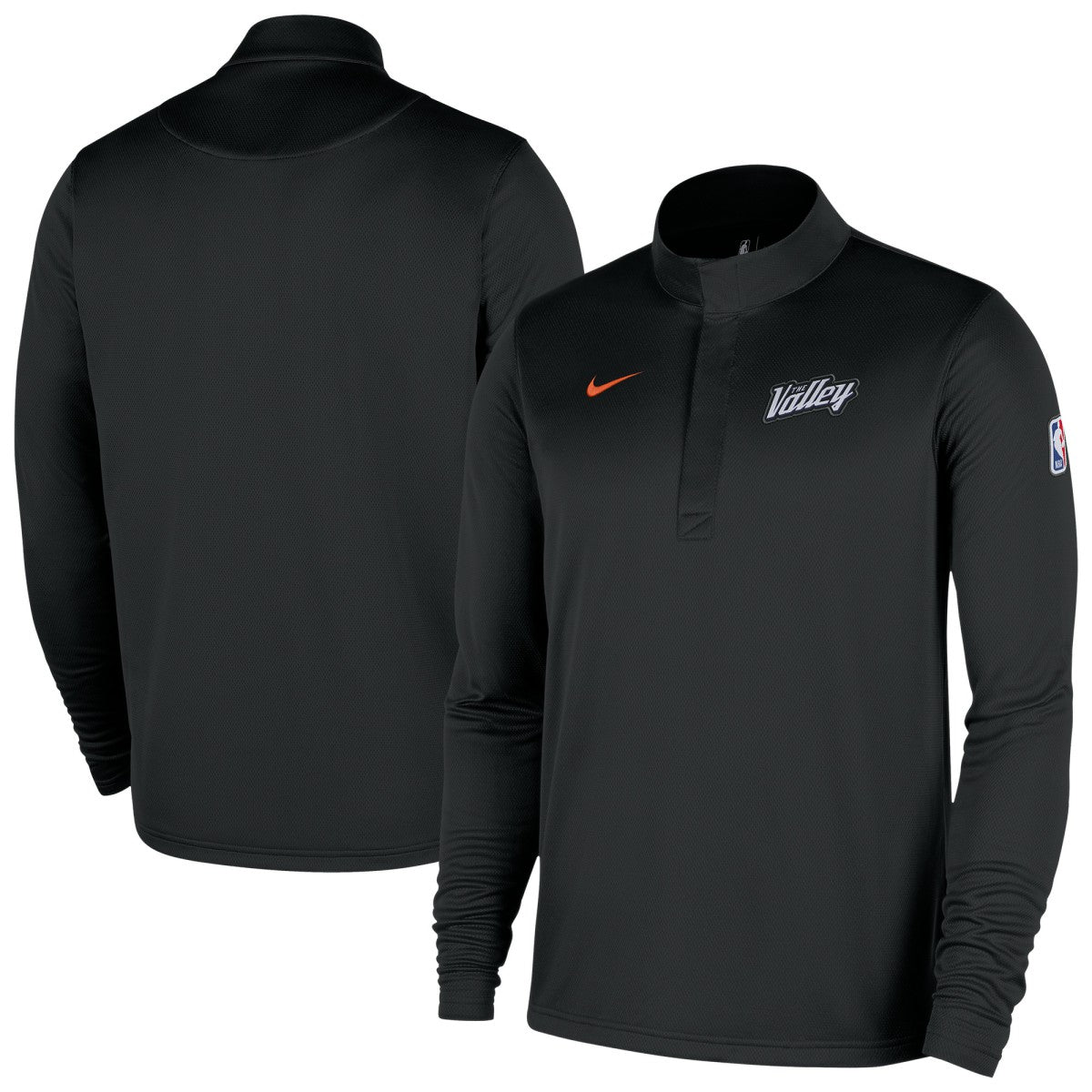 Phoenix Suns 2025/26 City Edition Remix Authentic Coaches Dri-FIT Half-Zip Top - Black discount