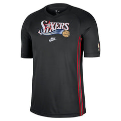 Philadelphia 76ers Classic Edition Hardwood Classics Authentic Game Shooting T-Shirt - Black discount