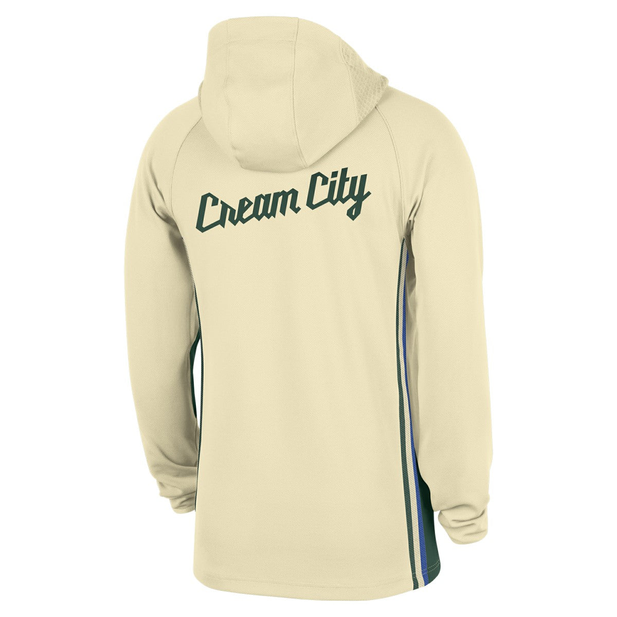 Milwaukee Bucks 2025/26 City Edition Remix Authentic On-Court Quarter-Zip Dri-FIT Hooded Jacket - White online