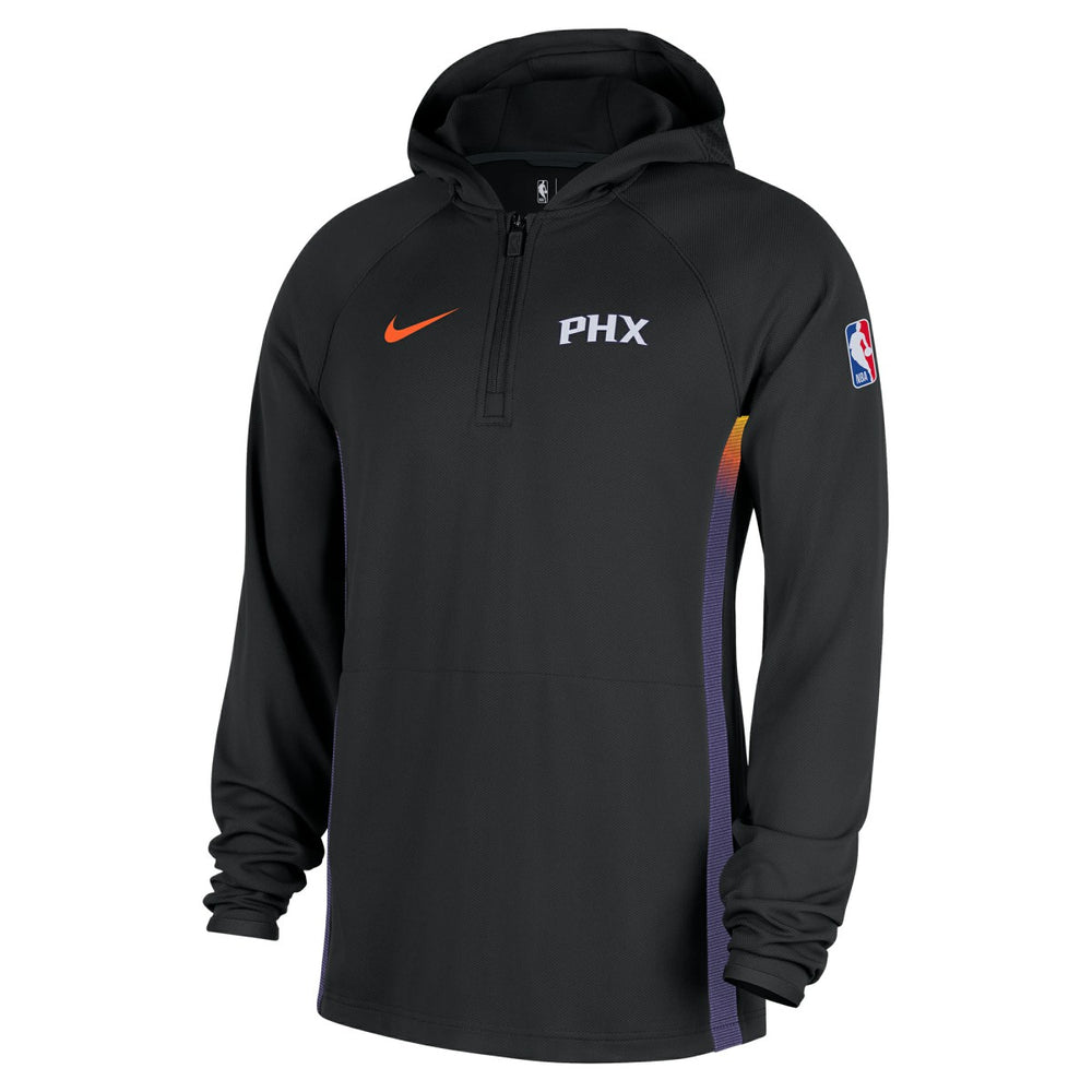 Phoenix Suns 2025/26 City Edition Remix Authentic On-Court Quarter-Zip Dri-FIT Hooded Jacket - Black sale
