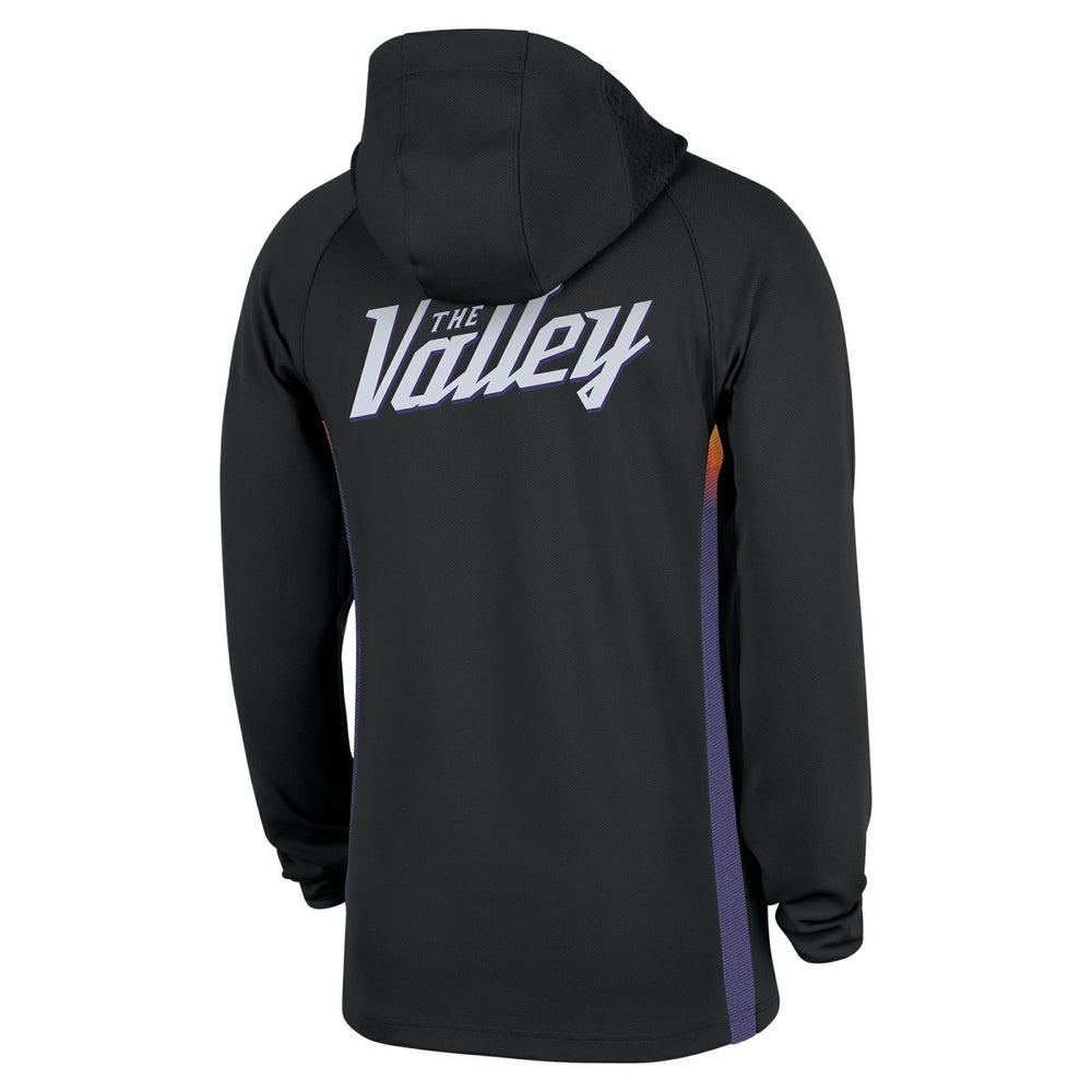 Phoenix Suns 2025/26 City Edition Remix Authentic On-Court Quarter-Zip Dri-FIT Hooded Jacket - Black sale