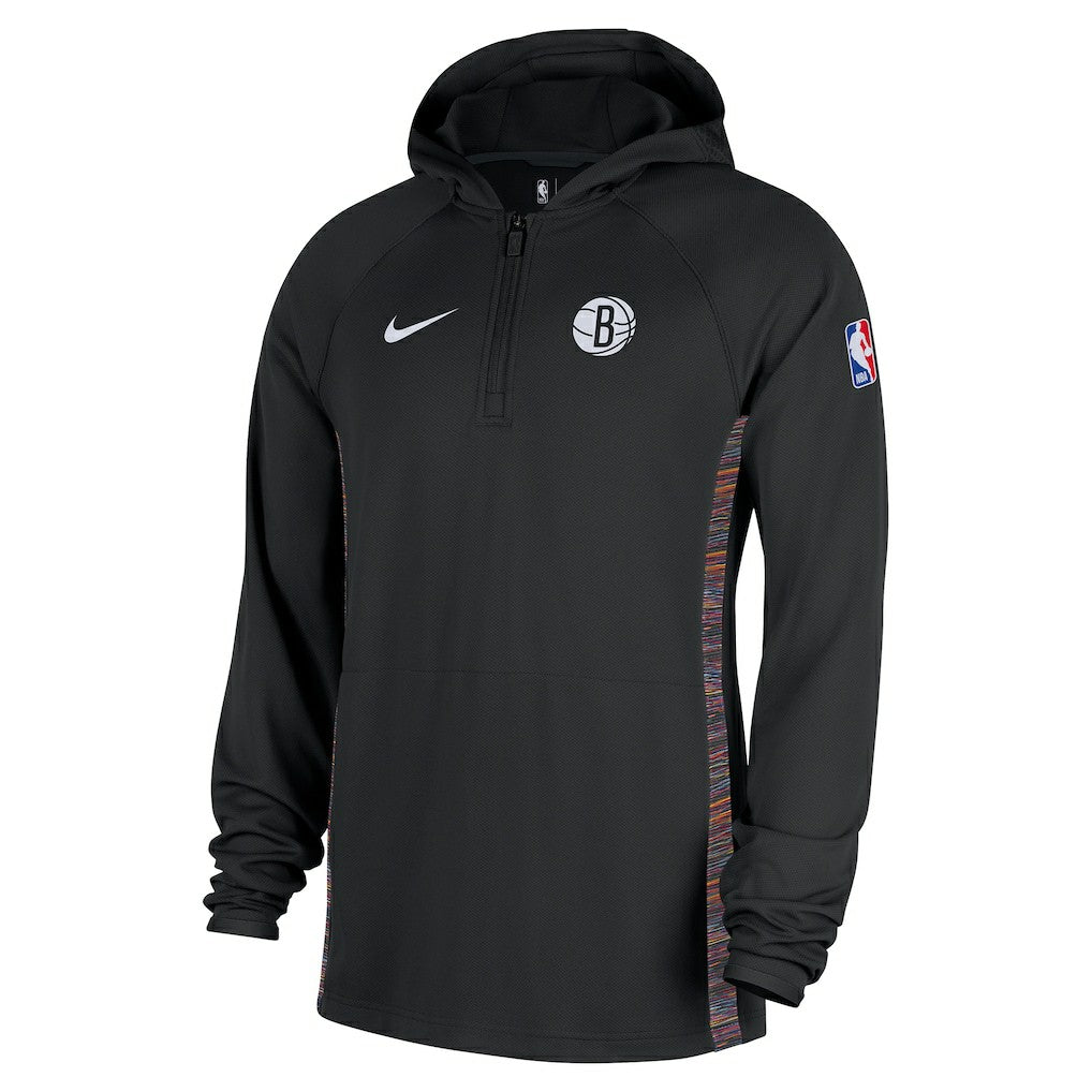 Brooklyn Nets 2025/26 City Edition Remix Authentic On-Court Quarter-Zip Dri-FIT Hooded Jacket - Black outlet
