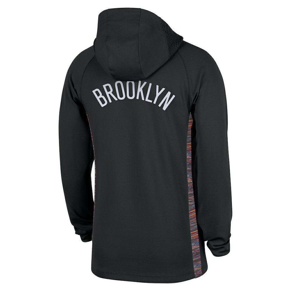 Brooklyn Nets 2025/26 City Edition Remix Authentic On-Court Quarter-Zip Dri-FIT Hooded Jacket - Black outlet