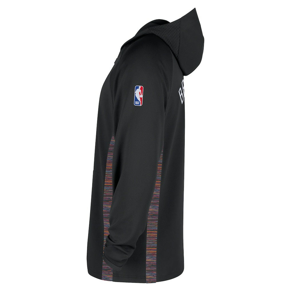 Brooklyn Nets 2025/26 City Edition Remix Authentic On-Court Quarter-Zip Dri-FIT Hooded Jacket - Black outlet