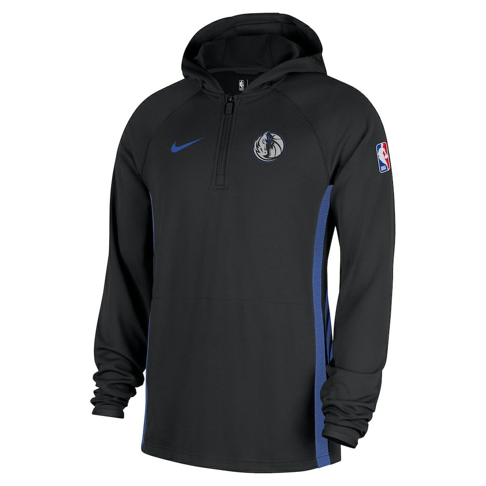 Dallas Mavericks 2025/26 City Edition Remix Authentic On-Court Quarter-Zip Dri-FIT Hooded Jacket sale - Black on sale
