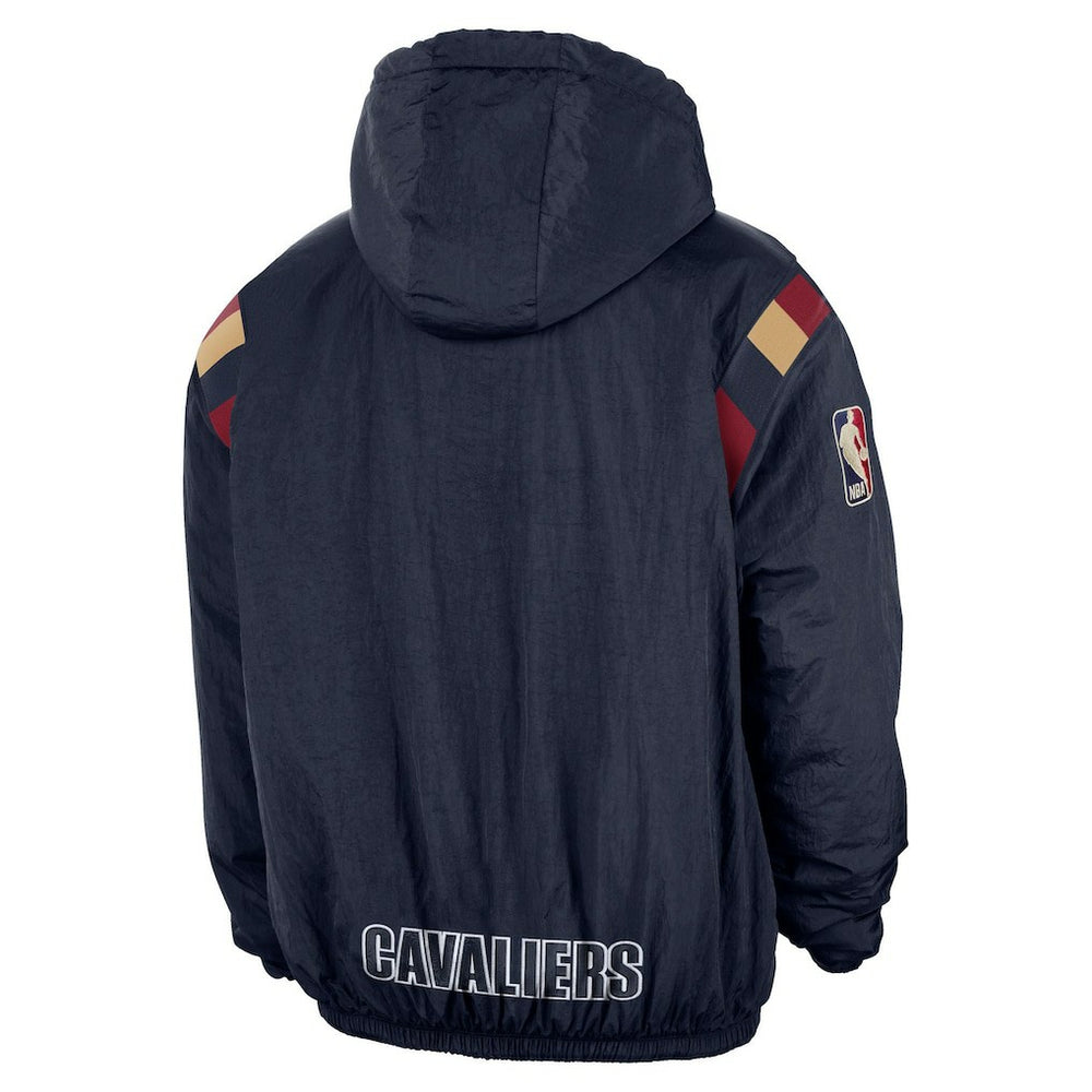 Cleveland Cavaliers Hardwood Classics Therma-FIT Half-Zip Hooded Windbreaker sale - Navy cheap