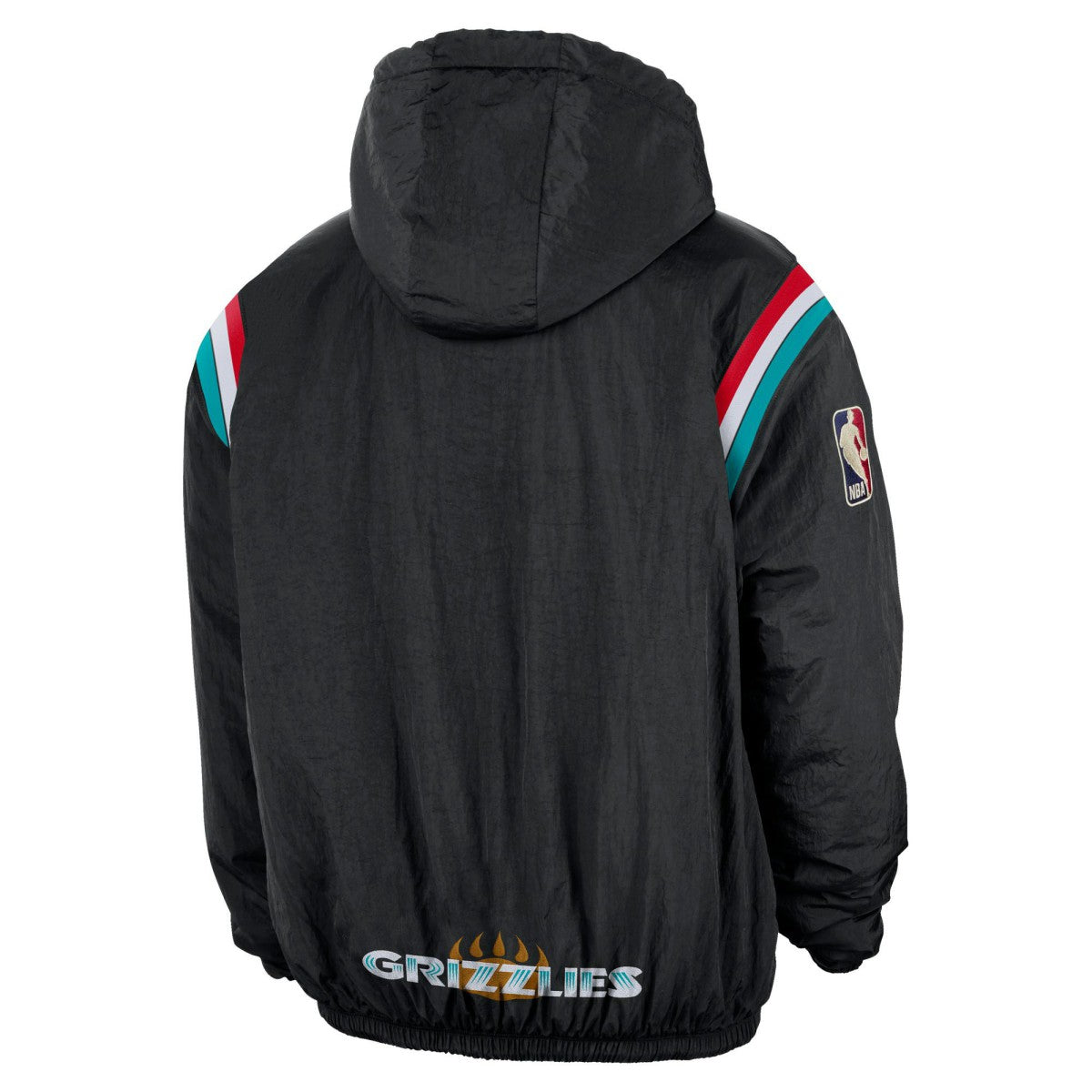Memphis Grizzlies Hardwood Classics Therma-FIT Half-Zip Hooded Windbreaker - Black cheap