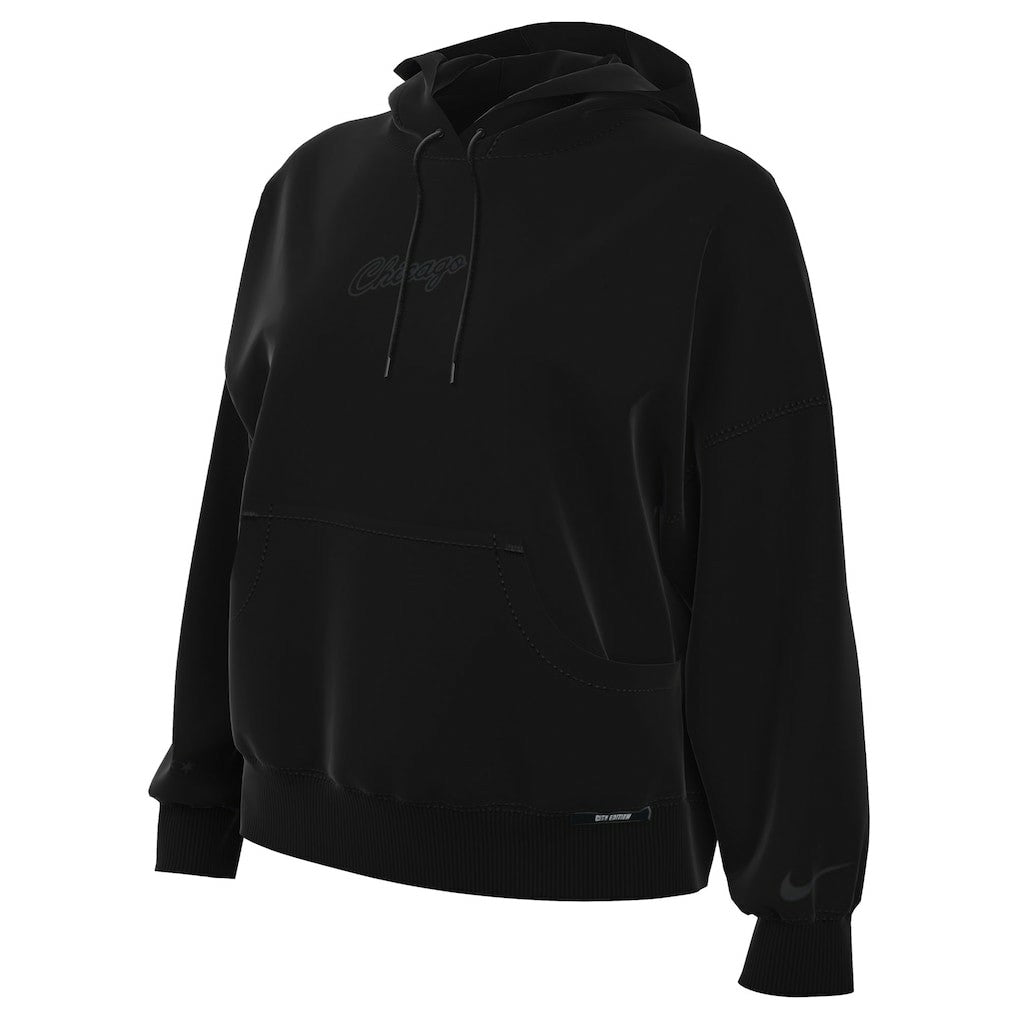 Chicago Bulls Women's 2025/26 City Edition Remix Premium Fleece Hoodie - Black outlet