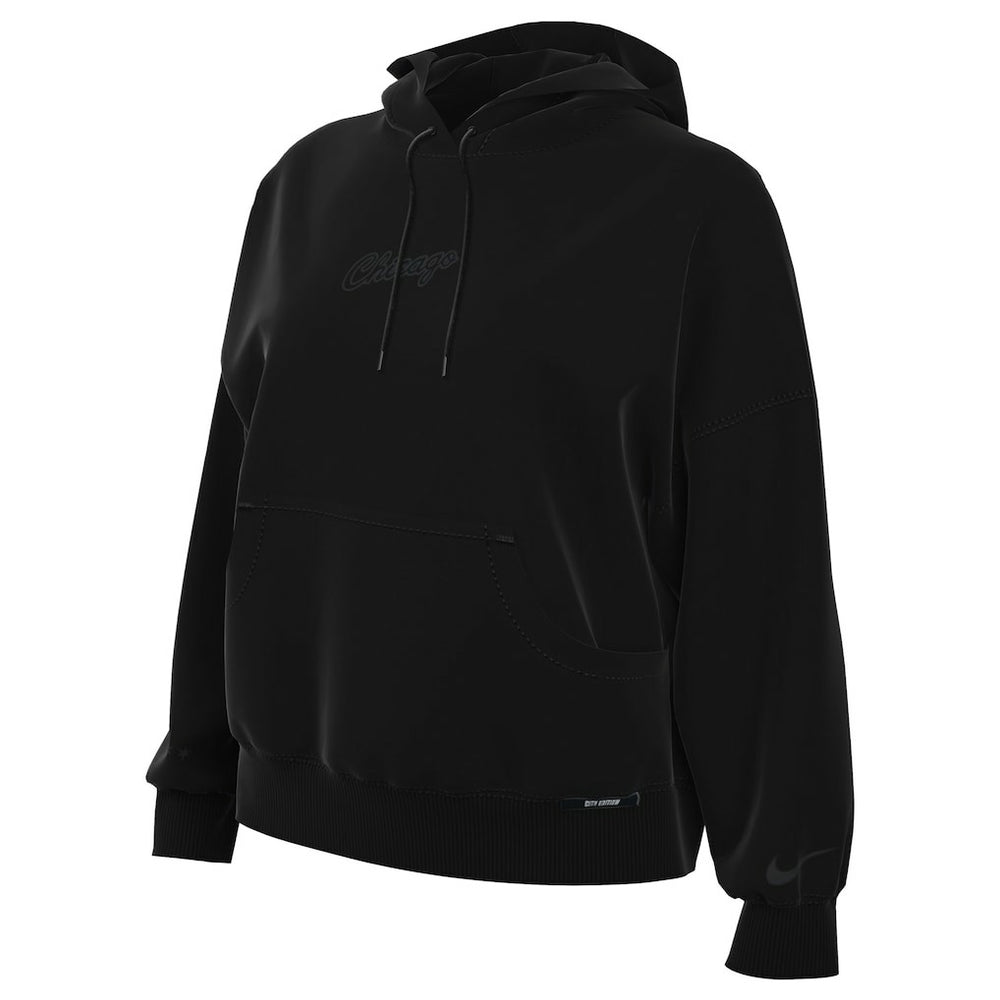 Chicago Bulls Women's 2025/26 City Edition Remix Premium Fleece Hoodie - Black outlet