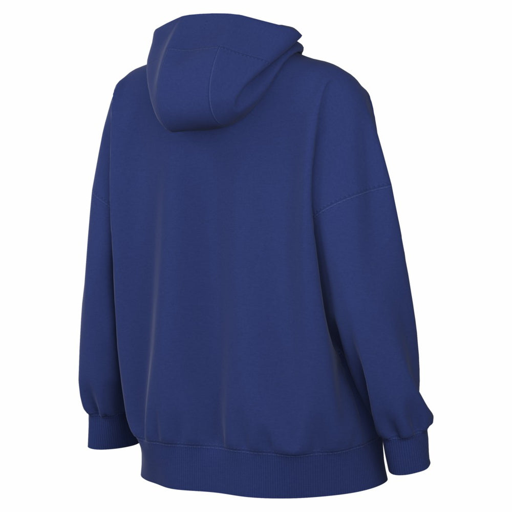 New York Knicks Women's 2025/26 City Edition Remix Premium Fleece Hoodie - Blue for sale